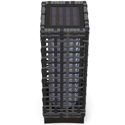 Wicker Solar Outdoor Lamp