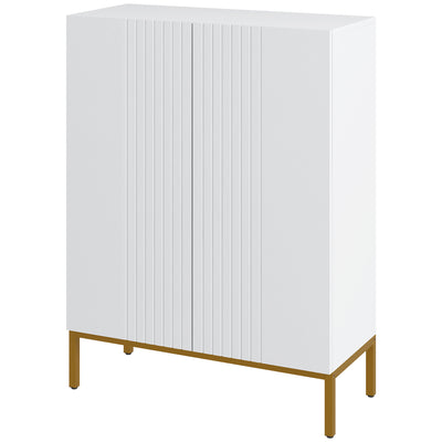 Shoe Storage Cabinet with Adjustable Shelves and Soft-Close Hinges, for 15-20 Pairs of Shoes