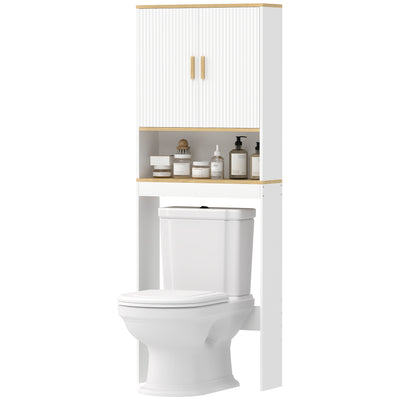 Over the Toilet Storage Shelf Adjustable Shelf Over the Toilet Storage Cabinet for Bathroom