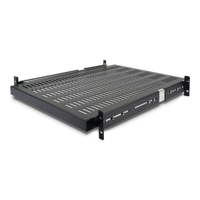 StarTech.com UNISLDSHF19 2U Sliding Rack Shelf, 50lb Capacity