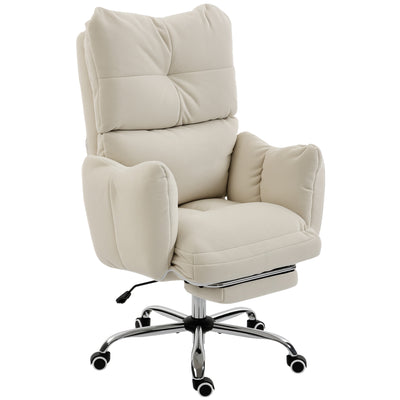 Office Chair with Foot Rest, Ergonomic Reclining Computer Gaming Chair w