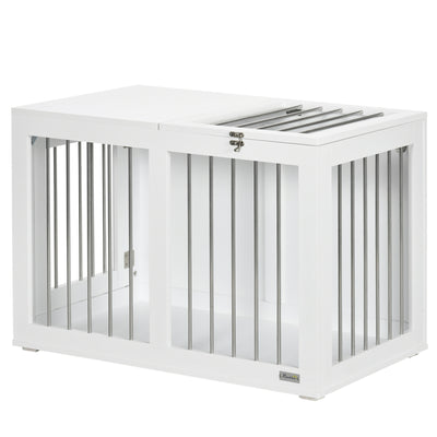 Meuble-cage pour chien 31,5 po avec portes doubles