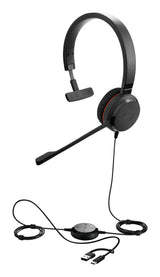 Jabra Evolve 30 II Mono UC Wired Headset USB-C/A