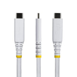 Câble USB4 1,6FT blanc certifié USB-IF 8K60/DP2.1/240W/40GBPS