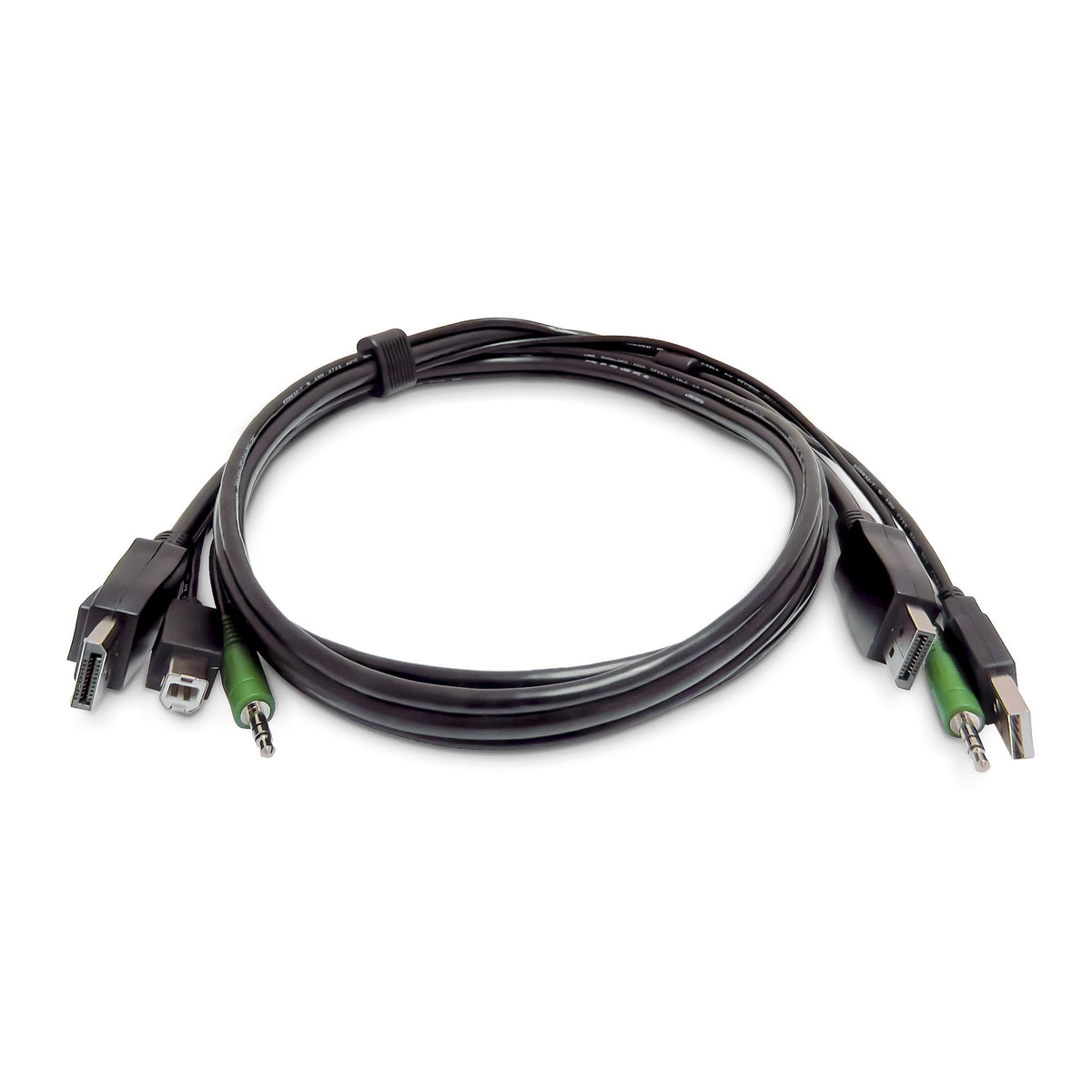 StarTech.com Câble KVM Dual-DisplayPort 10pi (3m), USB 2.0, Audio 3,5mm