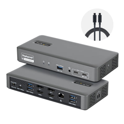 StarTech.com Dual-Monitor USB-C Docking Station, 4K 60Hz