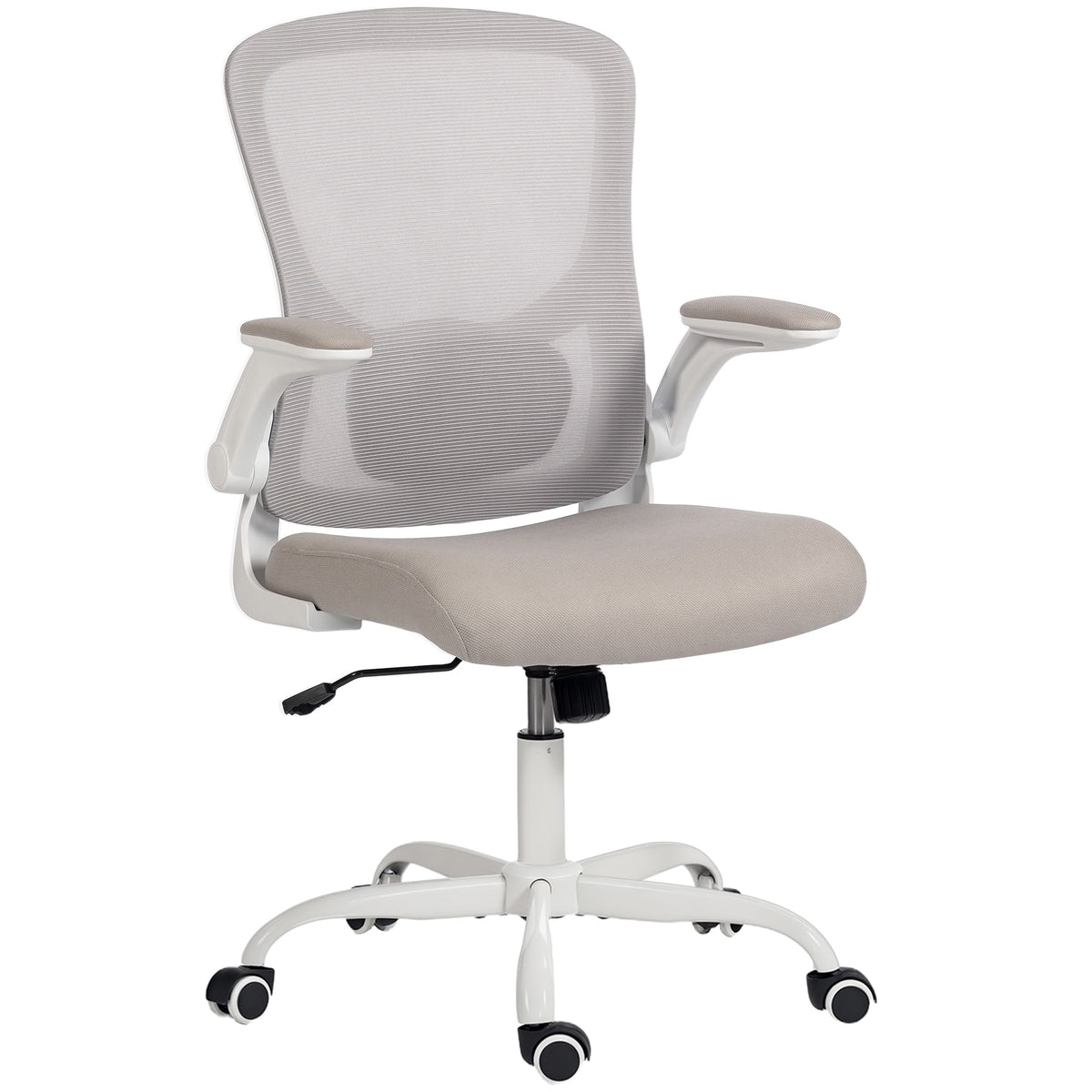 Ergonomic Mesh Office Chair with 4D Lumbar Support, Swivel Desk Chair with Flip-up Armrests, Tilt Function