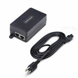 StarTech.com 1-Port 2.5GbE PoE+ Injector, 10M/100M/1G/2.5G Ethernet, P