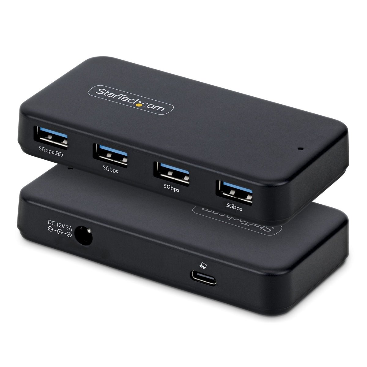 StarTech.com 4-Port USB-A Hub, 5Gbps, Self-Powered, 2-in-1 USB-C and U