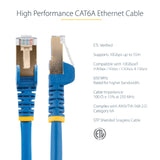StarTech.com 15ft CAT6a Ethernet Cable - 10 Gigabit Shielded Snagless
