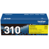 Brother TN310Y Yellow Toner Cartridge, Standard Yield
