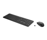Ensemble clavier et souris sans fil HP 235 - Noir