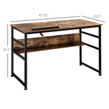 Adjustable Drafting Table Art Desk Drawing Table Craft Desk Workstation for Painting Multifunctional Writing Desk with Tiltable Tabletop and Storage Shelf
