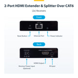 StarTech.com Répartiteur extenseur HDMI, 4K 60Hz sur CAT6, 230 pi