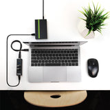 Plugable Technologies USB Hub with Ethernet, 3 port USB 3.0 Bus Powere