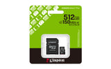 Kingston Technology 512GB microSDXC Canvas Select Plus Gen3 150MB/s A1
