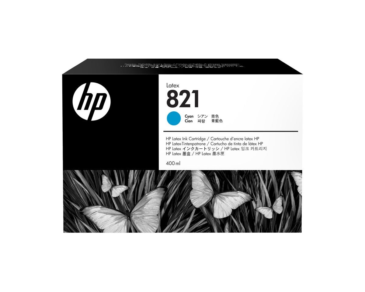 HP 821 400-ml Cyan Latex Ink Cartridge