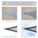 Voile d'ombrage de soleil canopée triangle 10' Abri de pelouse patio extérieur avec protection UV et sac de transport