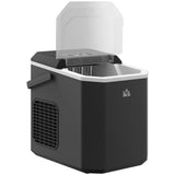 Portable Ice Maker, Self Cleaning Ice Machine with 9 Ice Cubes Ready in 6 Mins, 2 Sizes of Bullet Ice
