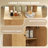 Meuble de rangement avec portes, Armoire de rangement avec étagère et pieds en bois