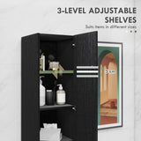 Freestanding Tall Bathroom Storage Cabinet with Adjustable Shelves, Bathroom Organizer