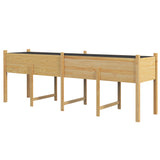 Wooden Raised Garden Bed Planter, Large Elevated Planter Box with Legs