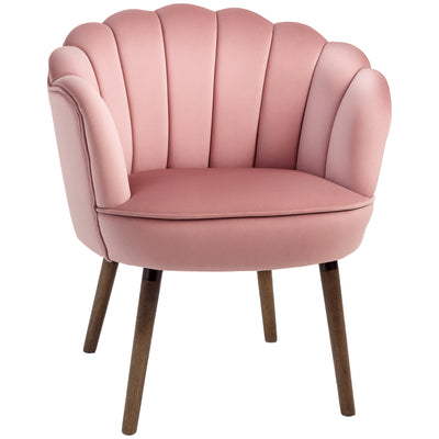 Chaise de coiffeuse moderne, chaise d'appoint en tissu effet velours avec pieds en bois pour salon