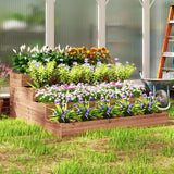 4-Tier Raised Garden Bed, Vertical Wooden Elevated Planter Box Kit with Liner for Vegetable