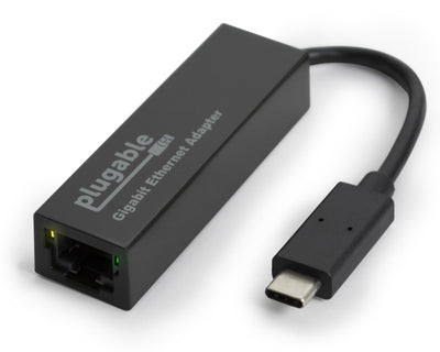 Plugable Technologies USB C to Ethernet Adapter, Fast and Reliable Thu