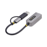 StarTech.com Adaptateur USB-C vers Ethernet avec dongle USB-A, 10/100/1000M
