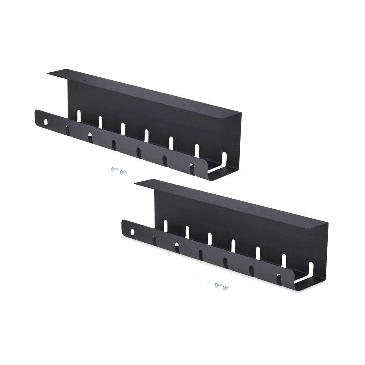 StarTech.com 2-Pack Under Desk Cable Management Tray, 42