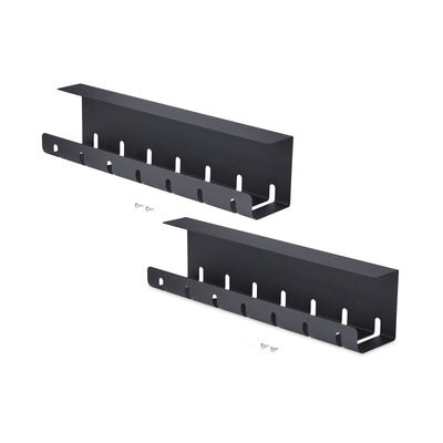 StarTech.com 2-Pack Under Desk Cable Management Tray, 42