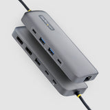 Adaptateur multiport StarTech.com 10-en-1 USB-C vers double DisplayPort, 100W