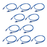 StarTech.com 3 ft. CAT6 Ethernet cable - 10 Pack - Blue CAT6 Patch Cor