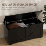 39.4 Inches Storage Chest, Storage Trunk with 2 Safety Hinges for Living Room