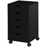 File Cabinet with 5 Drawer Wheels