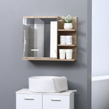 Medicine Cabinet with Mirror, Bathroom Wall Cabinet with 3 Open Shelves