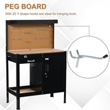 Multipurpose Tool Workbench for Garage, Garage Bench with Storage Drawer, Lockable Cabinet