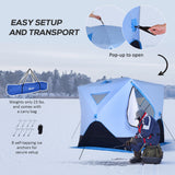 4-Person Pop-up Ice Fishing Tent, for Low-Temp -22℉