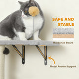 Cat Wall Shelves, 4 Pcs Cat Wall Furniture Set with Scratching Posts