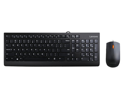 Lenovo 300 keyboard Mouse included Universal USB QWERTY US English Bla