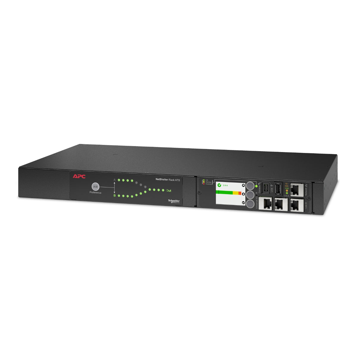 Commutateur de transfert automatique (ATS) APC NetShelter pour rack 15A 1U