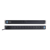 StarTech.com 13-Outlet Rackmount PDU, 1U Server Power Strip with 1x Fr