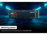 Samsung 990 PRO 2 To M.2 NVMe SSD PCIe 4.0