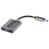Séparateur d'écouteurs StarTech.com USB-C, adaptateur double casque USB Type C