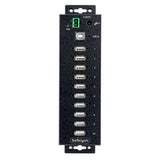 StarTech.com Concentrateur USB 2.0 industriel 10 ports, concentrateur USB robuste avec protection ESD Leve