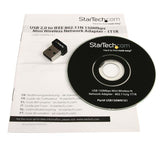 StarTech.com USB 150Mbps Mini Wireless N Network Adapter - 802.11n/g 1