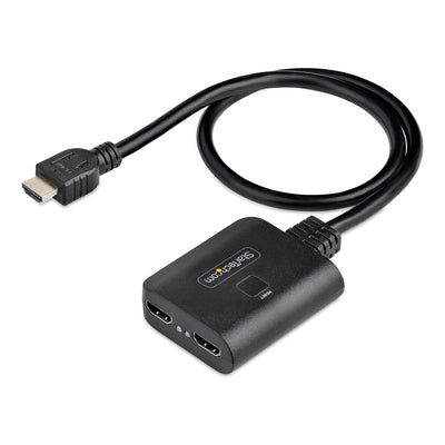 StarTech.com 2-Port HDMI Splitter, 4K 60Hz HDMI 2.0 Video, 4K HDMI Spl