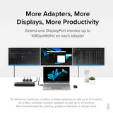 Adaptateur Plugable USB3 USB-C DP Adaptateur graphique USB-C DisplayPort