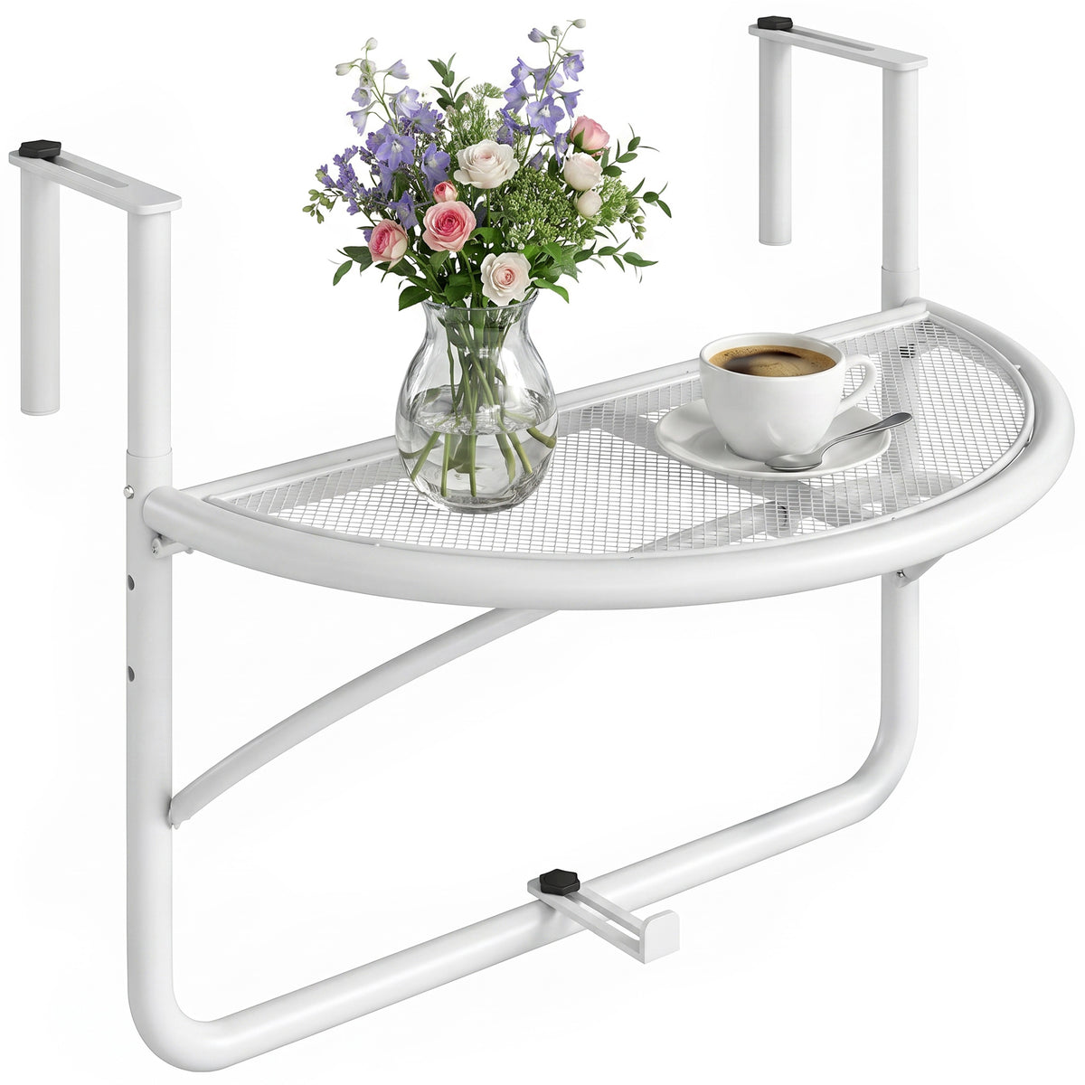 Table railing balcon suspendue ajustable support mural métal mini pupitre rangement
